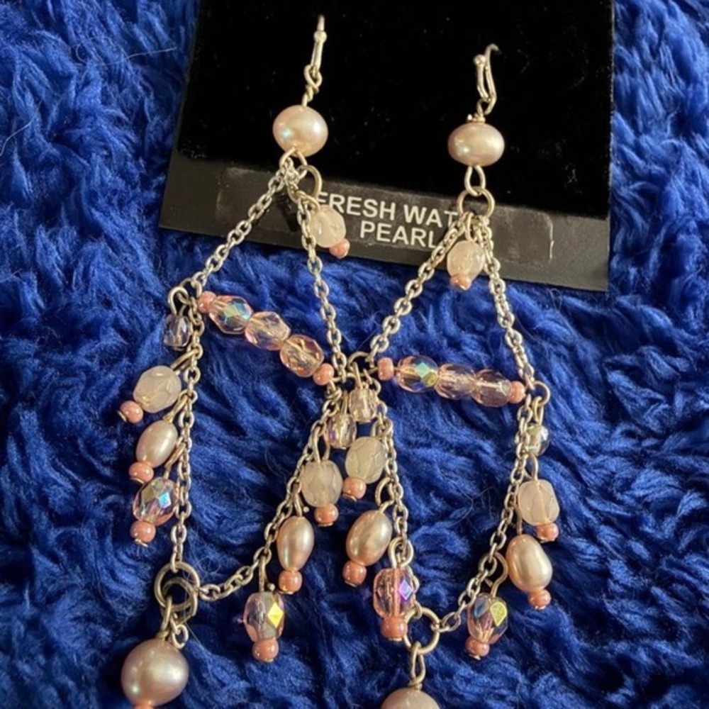 EXPRESS Freshwater Pearl Chandelier Earrings